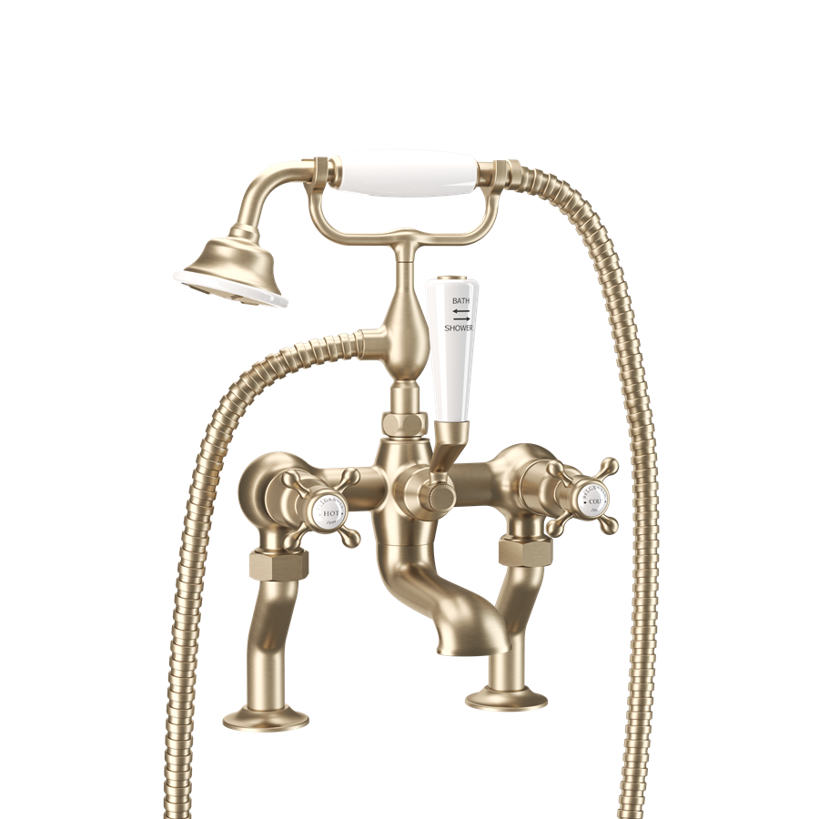 Belgravia Crosshead Bath Shower Mixer With Kit (Finish: Chrome) | SKU ...