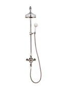 Thermostatic shower valve with 8” fixed head