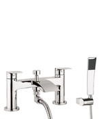 Flow bath shower mixer with kit