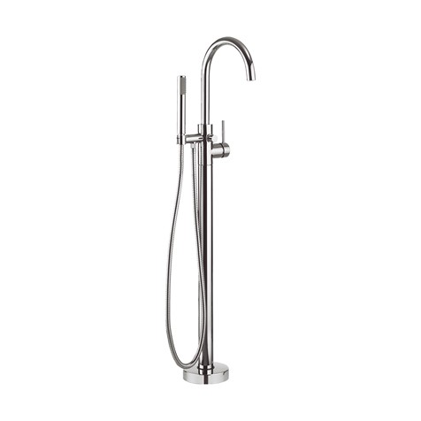 Fusion Floor Standing Bath Shower Mixer With Kit Finish Chrome In Bathroom Taps Sku Mbfu416f Crosswater Bathrooms