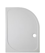 Offset Quadrant 45mm Stone Resin Shower Tray & Waste (low Level)