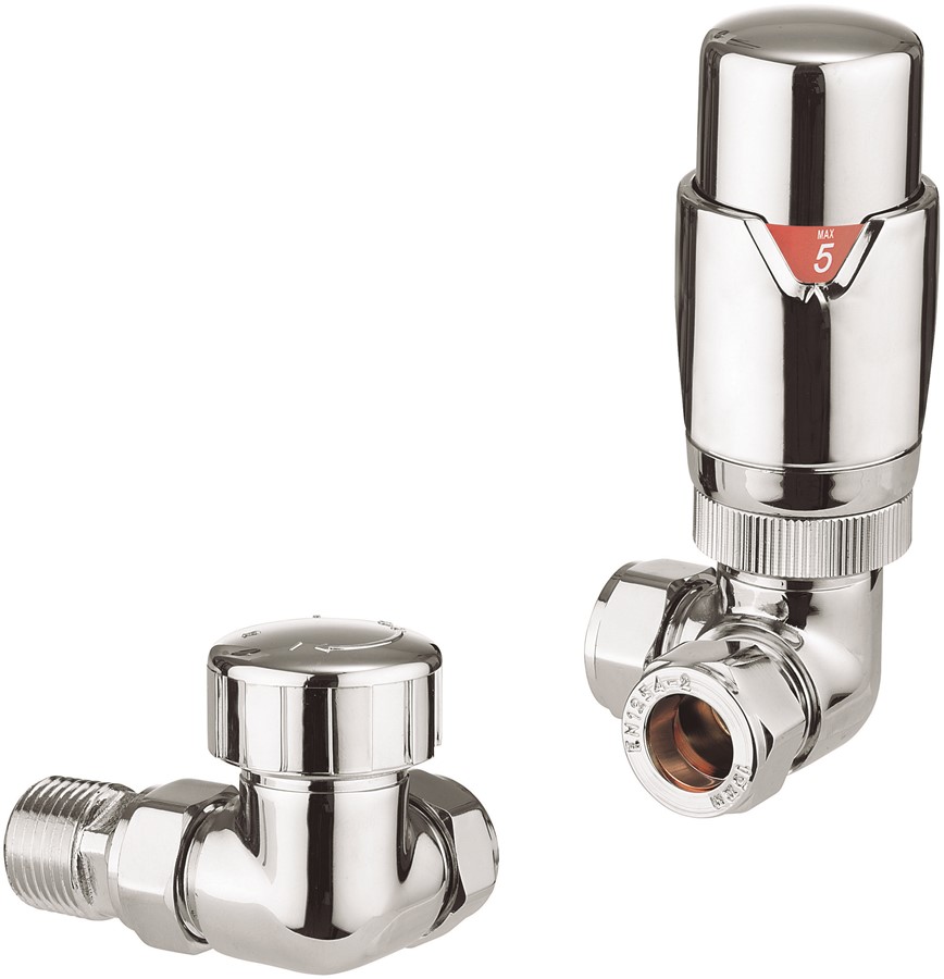 Pier 15mm Corner Valve TRV (Finish Chrome) SKU RADVTRVC1C