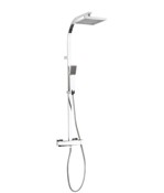 Planet multifunction thermostatic shower valve with fixed head and single mode shower kit