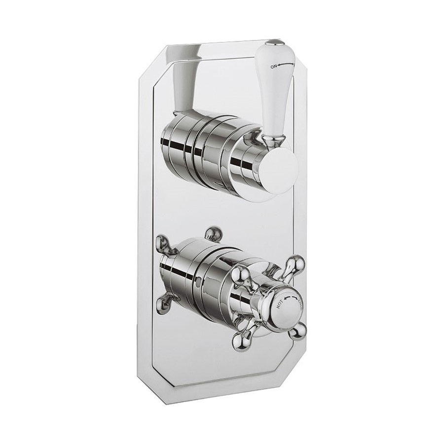 Belgravia 2 Outlet 2 Handle Concealed Thermostatic Shower Valve