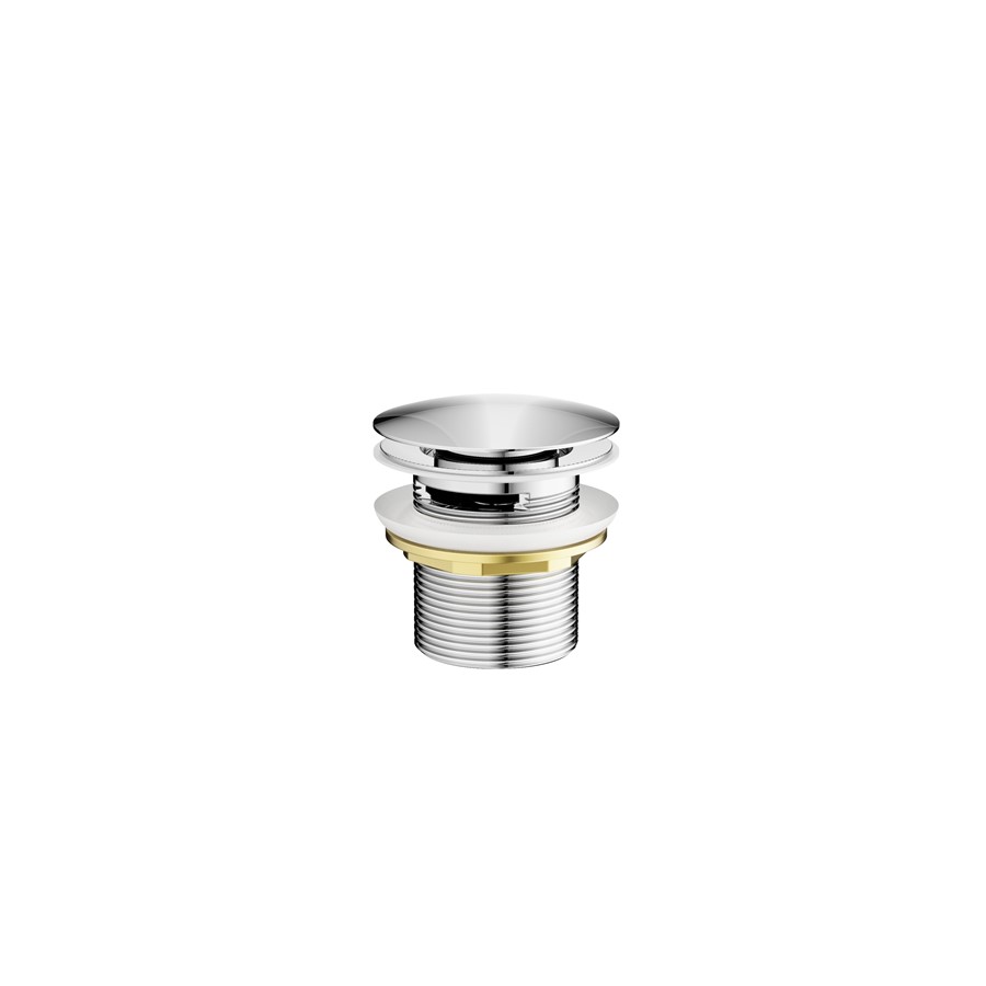 Freestanding Bath Waste Slotted Click Clack (Finish: Chrome) in ...
