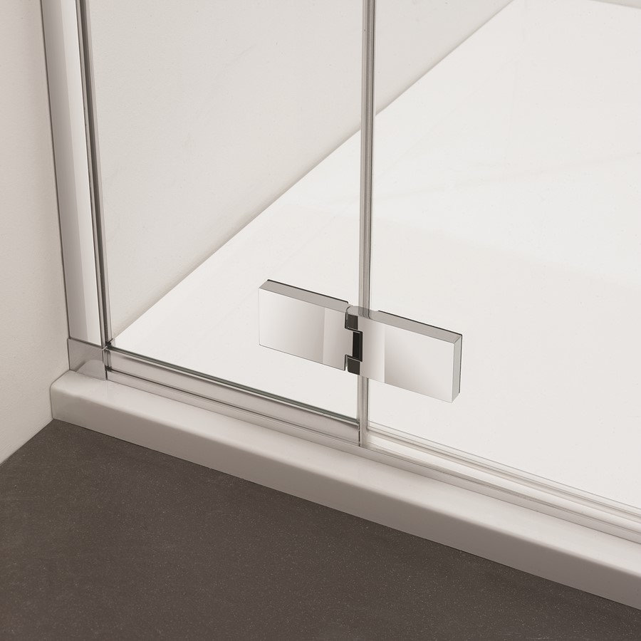 Showering Enclosures & Trays: Svelte 8 Hinged Door With Inline Panel ...