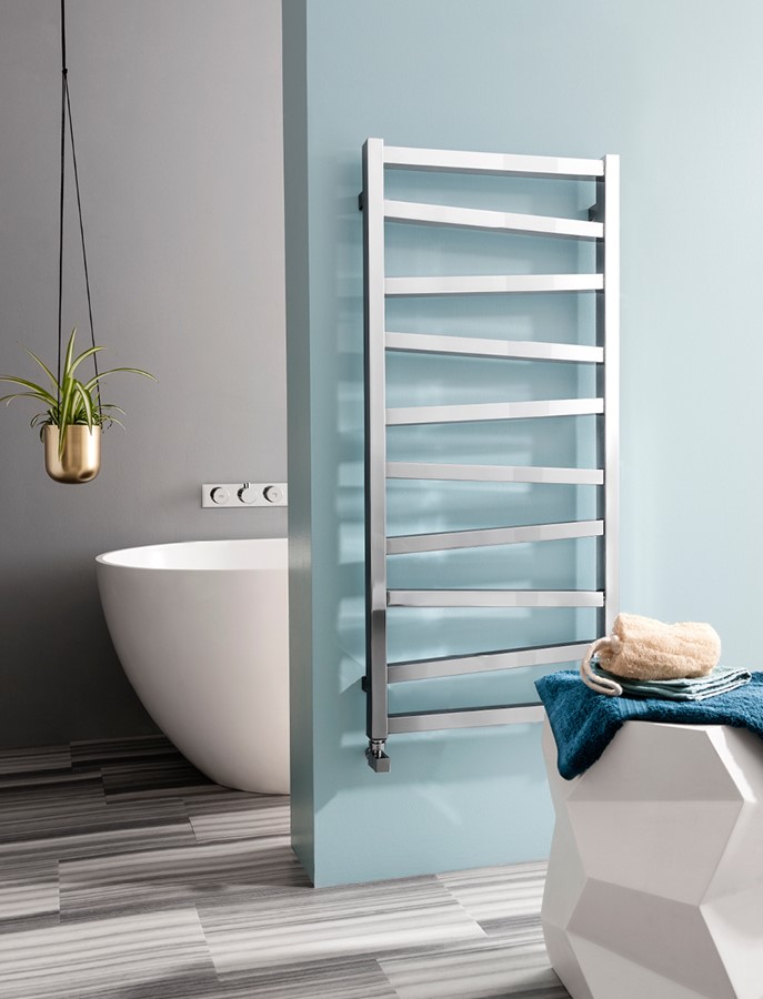 Wedge Towel Warmer 500 x 1096mm (Finish: Metallic Black) | SKU ...