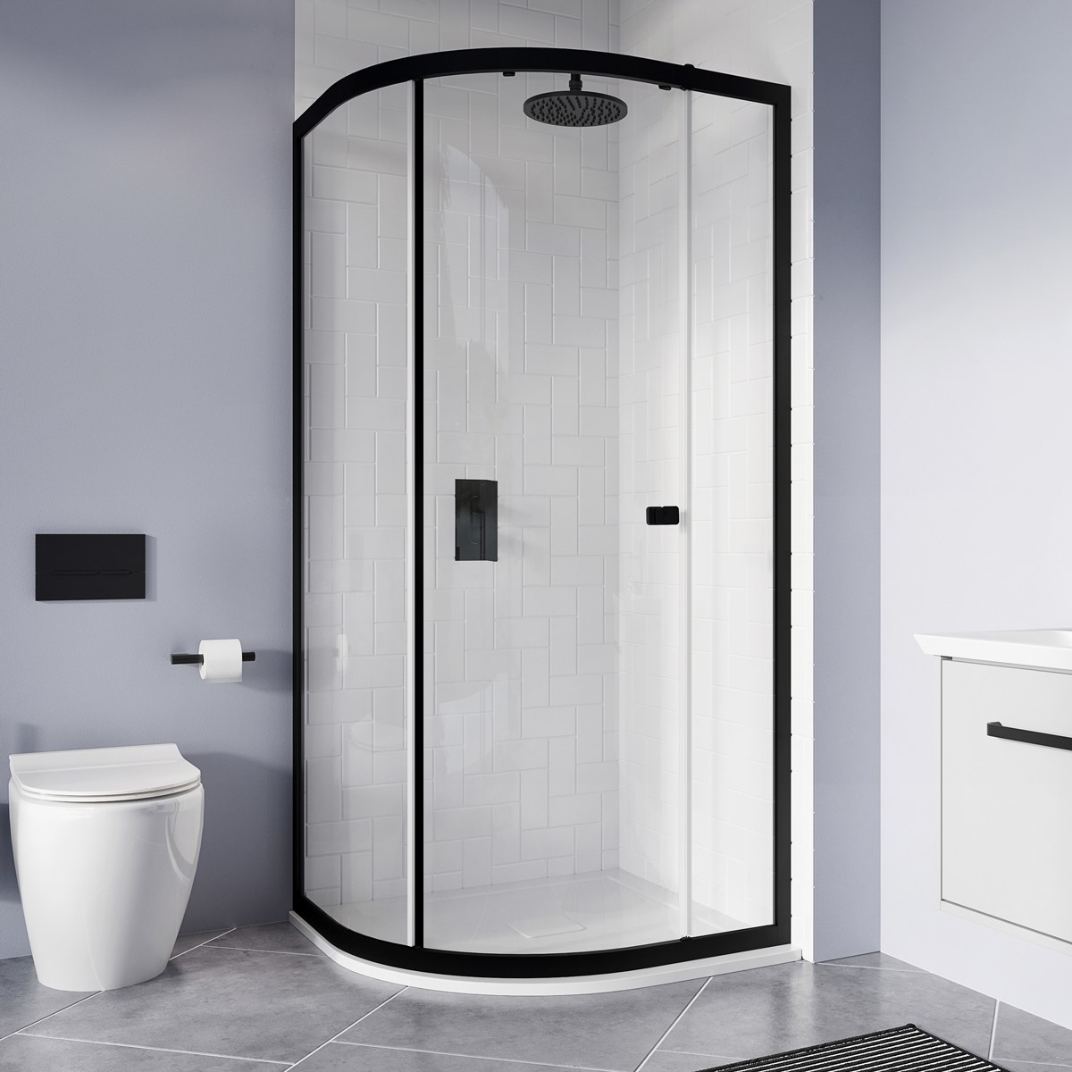 Contemporary Small Bathroom | Discover a space-saving small modern shower solution with Quadrant showers