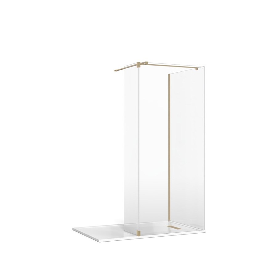 Gallery 8 Glass Corner with Fixed Deflector (T Bracing Bar) (Gallery 8 ...