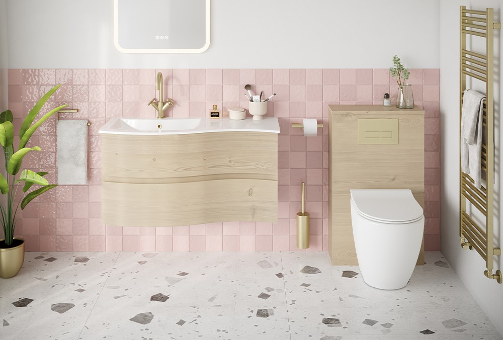 Luxury Bathrooms | From small luxury bathrooms to master ensuites, give your design a refresh for 2022 with wood effect modern bathroom furniture