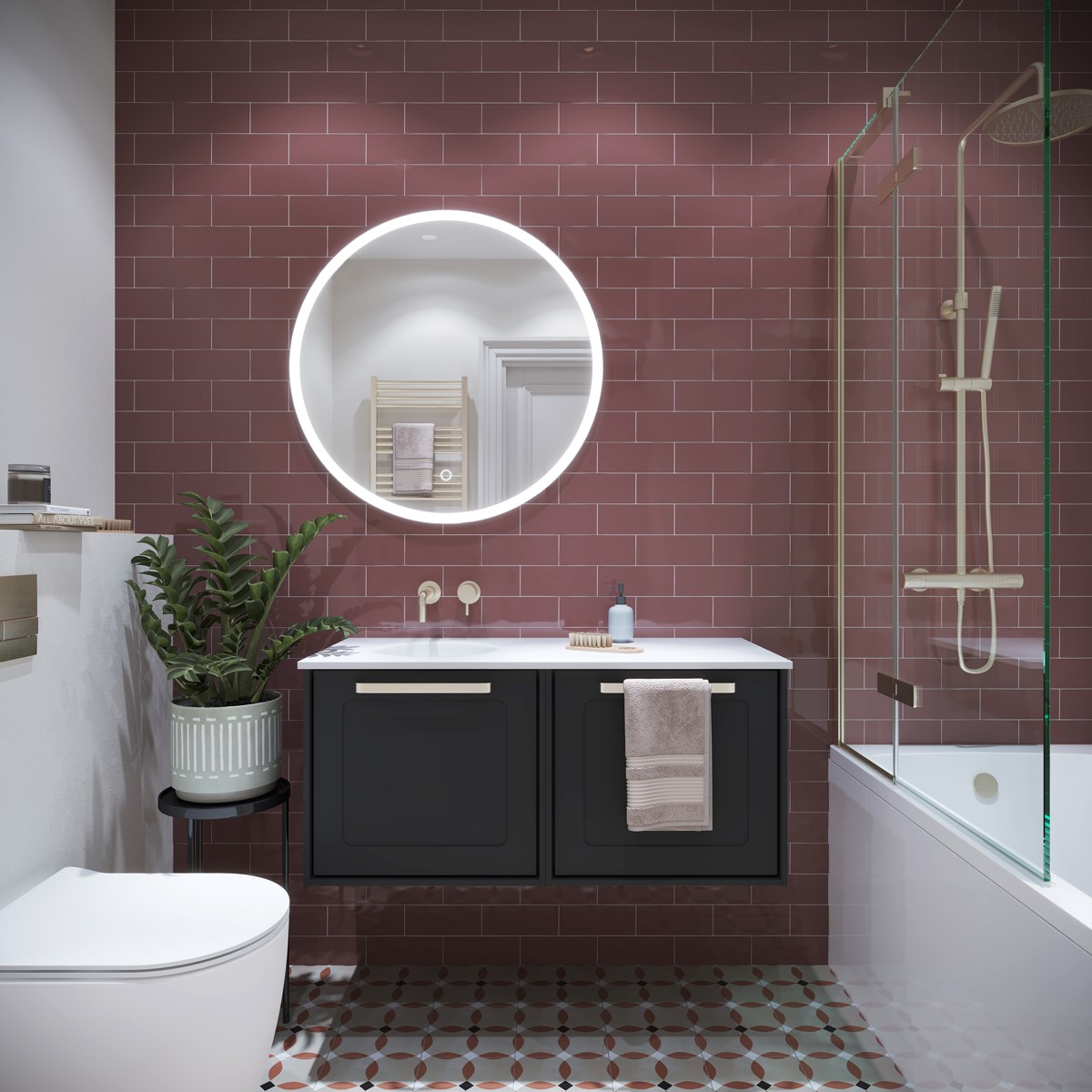 Small bathroom design | Create a stylish bathroom design that impresses through the years with classic and contemporary elements