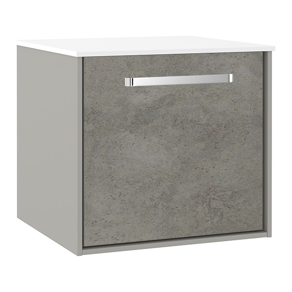 Contemporary bathroom furniture | To personalise your bathroom, add a tile unit to your Infinity contemporary bathroom storage unit