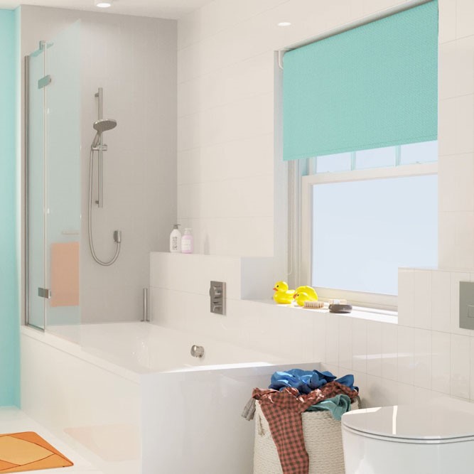 Bathroom renovation | Think about who uses the bathroom and any practicalities for the perfect small family bathroom idea