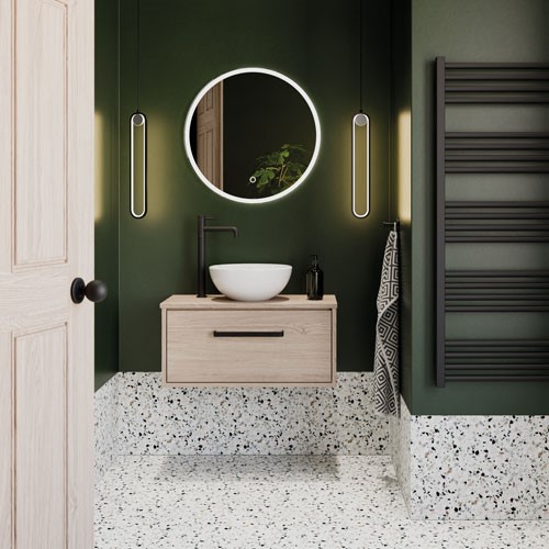 Contemporary bathrooms | Continue your natural bathroom idea with wood