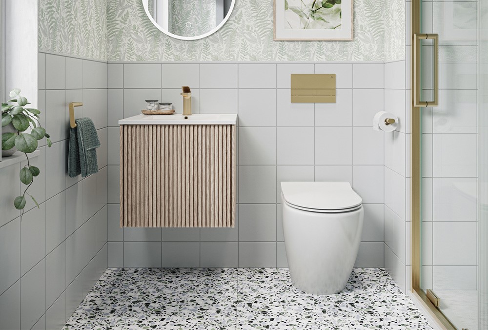 Small bathroom design | Indulge in small bathroom solutions perfect for cloakrooms and bathrooms with modern bathroom furniture, contemporary brassware and more