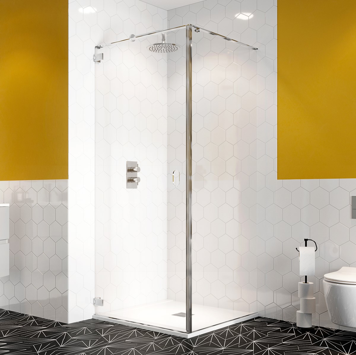Contemporary Small Bathroom | Discover a small modern shower perfect for tiny bathrooms