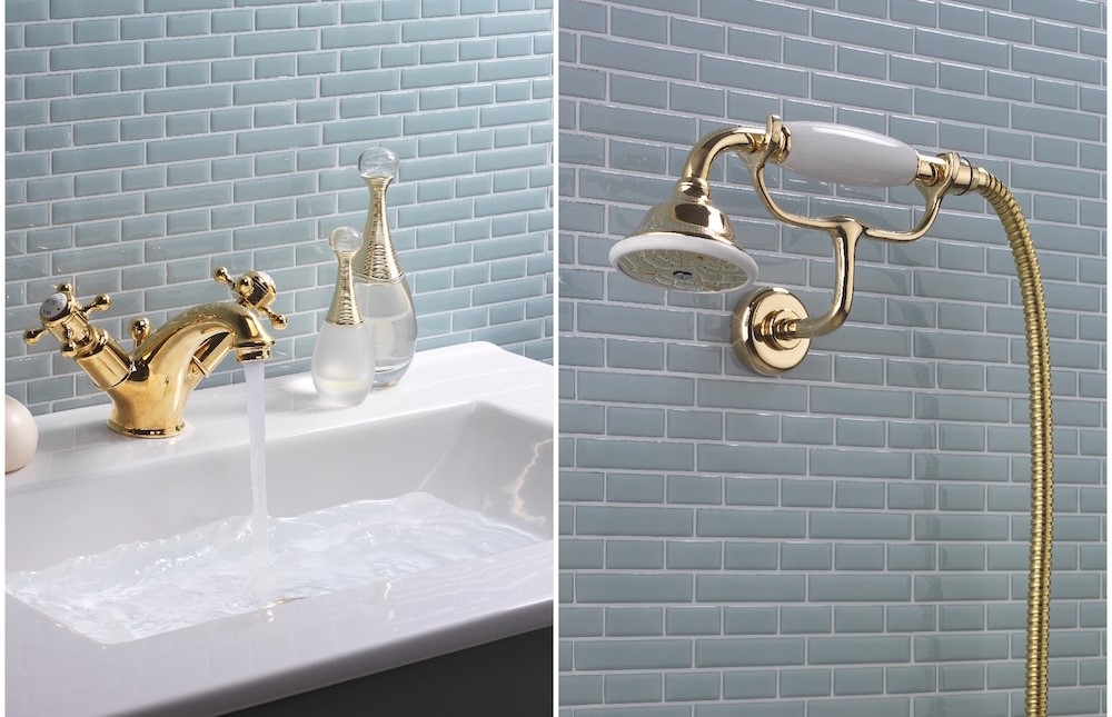 Case Study  Be Bold With Brass - Traditional - Bathroom - London